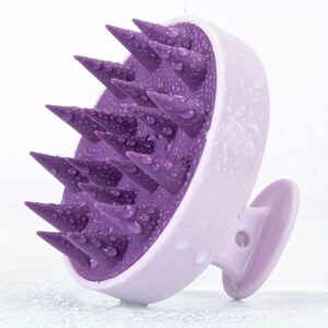 Brosse à Cheveux en Silicone avec Massage du Cuir Chevelu